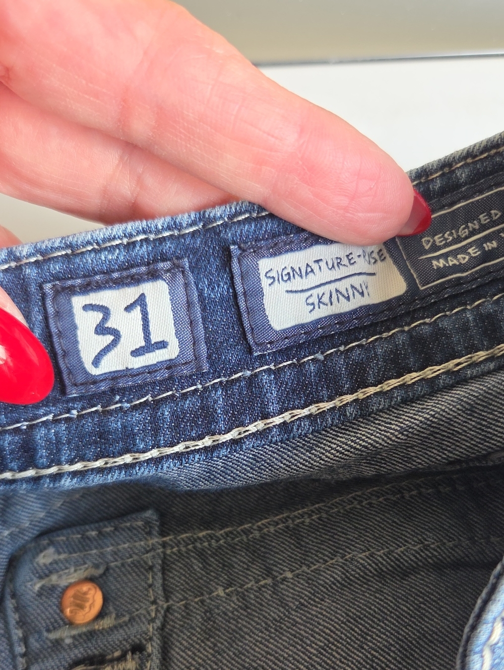 Miss Me Skinny Jeans Signature Rise Skinny Jeans Bling Women 31 - Picture 4 of 7